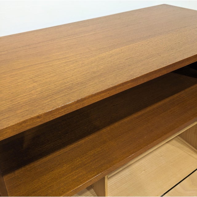 Brown Vintage Cabinet with Secretary, 1960s For Sale - Image 8 of 9