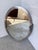 Oval Silver-Plated Metal Mirror, 1950s For Sale - Image 17 of 18