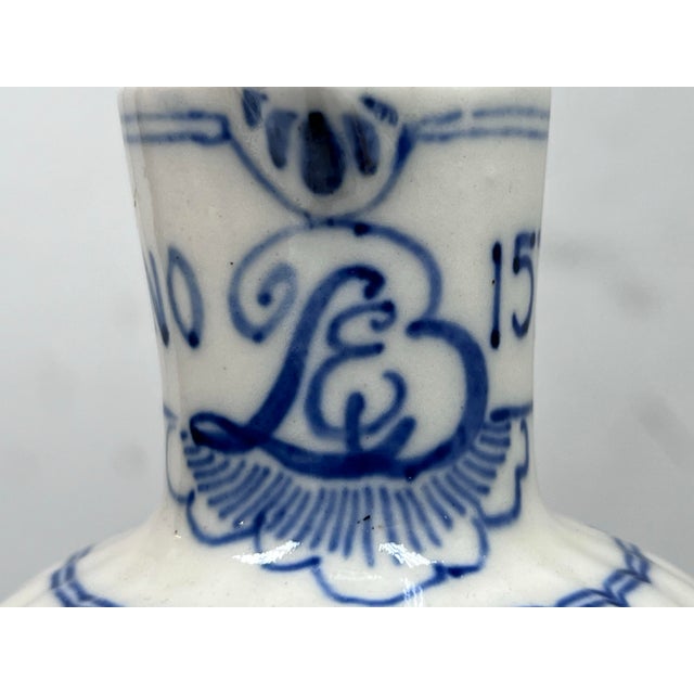 Blue Vintage Ervin Lucas Bols Delft Blue Decanter Jug For Sale - Image 8 of 12