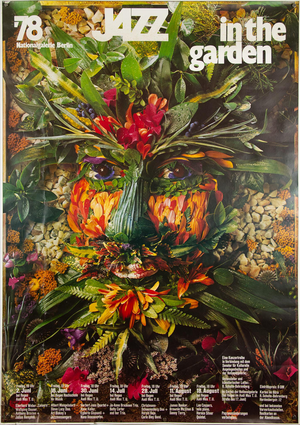 Jazz in the Garden Original Jazz Festival Poster by Günther Kieser, 1978