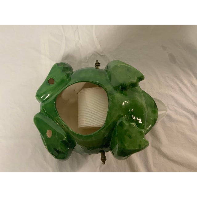 1960s Green Frog Toilet Paper Holder For Sale In New York - Image 6 of 9