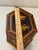 Vintage Hexagonal Hand Painted Wooden Indian Box Hidden Compartments For Sale - Image 10 of 12