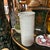 Vintage Asian Style White Ceramic Skinny Vase With Floral Accents For Sale In Atlanta - Image 6 of 8