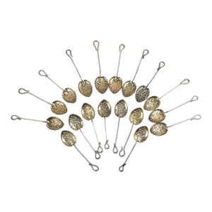 Vintage Silverplate Berry Spoons - Set of 18