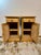 This pair of early 20th-century European pine pot cupboard nightstands features a clean, simple design paired with sturdy,...