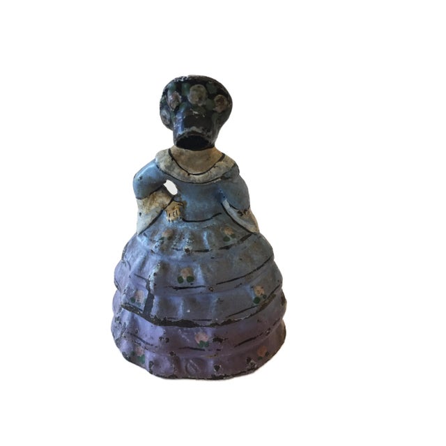 1910s Old Door Stopper Cast Iron Figure For Sale - Image 4 of 6