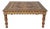 Vintage Wood Inlay Square Coffee Table For Sale