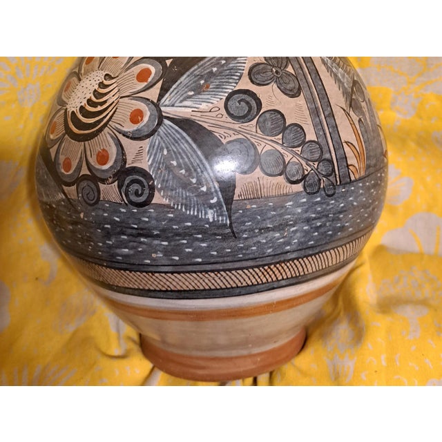 1960s Tonala Jal Mexico Handcrafted Mid Century Vase For Sale - Image 6 of 12