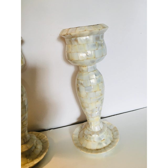 Contemporary Anglo Raj Style Candle Sticks - a Pair For Sale - Image 3 of 6