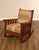 High Quality American Made Solid Oak Rocking Chair By Lifetime In The Arts And Crafts Style. Features Wide Flat Arms,...