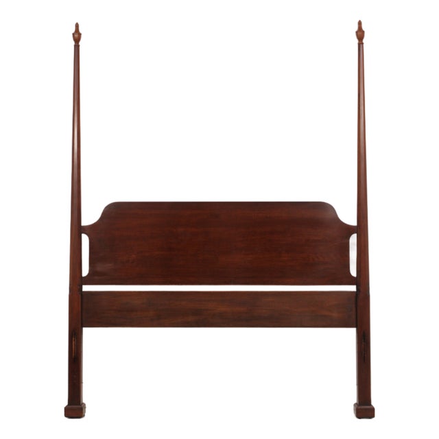 Henkel Harris Queen Size Cherry Poster Bed Headboard For Sale