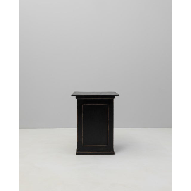 1900s French Black Patinated Wood Pedestal For Sale - Image 16 of 18