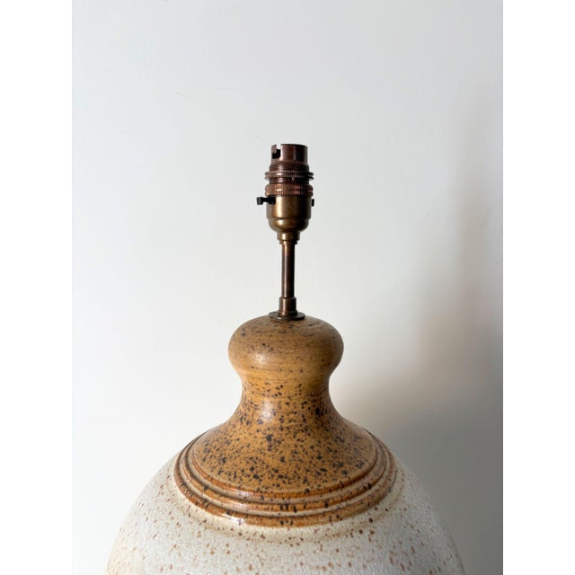 Large Mid-Century Studio Pottery Table Lamp, Britain, 1960s For Sale - Image 4 of 8