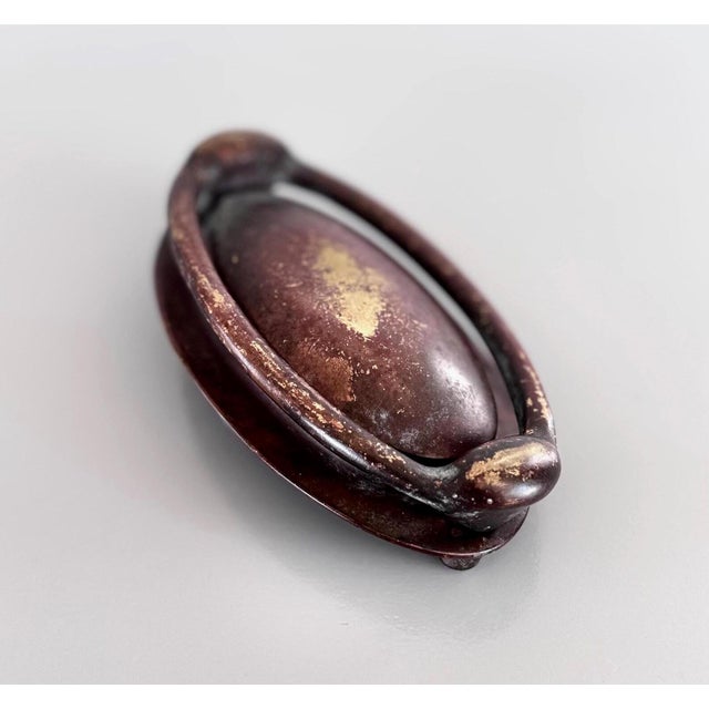 Mid-Century Modern Vintage Brass Door Knocker For Sale - Image 3 of 7