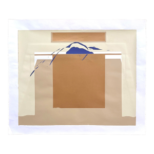 Barbara Beck 1969 Mid Century Modern Screen Print on Paper - Unframed