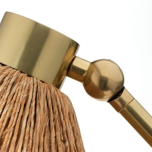 Jamie Young Fitzgerald Table Lamp, Natural Abaca Rope For Sale - Image 4 of 5