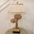 Mid 20th Century Hollywood Regency Gold Palm Tree Palm Leaf Table Lamp For Sale - Image 12 of 13