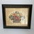 Vintage 1993 still life by Patsy Craven featuring a richly colored basket arrangement of pansies, cherries, fruit,...