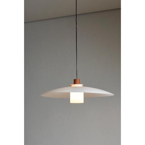 1534 Natural Pendant attributed to Luxus in Teak & Acrylic Glass, 1960s For Sale - Image 3 of 10