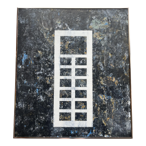 Original Glass Canvas Graffiti Layered Tactile Signed Wall Art Neo Abstract Expressionism