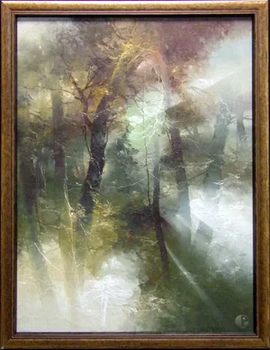 Petras Lukosius #0112 Original Oil on Paintings on Canvas With Custom Frame