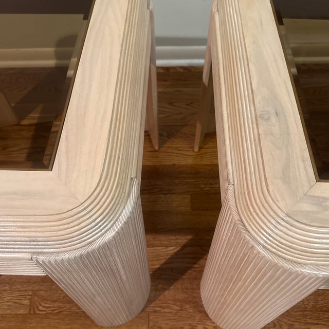 1980s 1980s Pencil Reed End Table Attributed to Drexel Heritage For Sale - Image 5 of 9