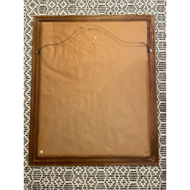 Beautiful Print, Frame and Hand Marbleized Matting