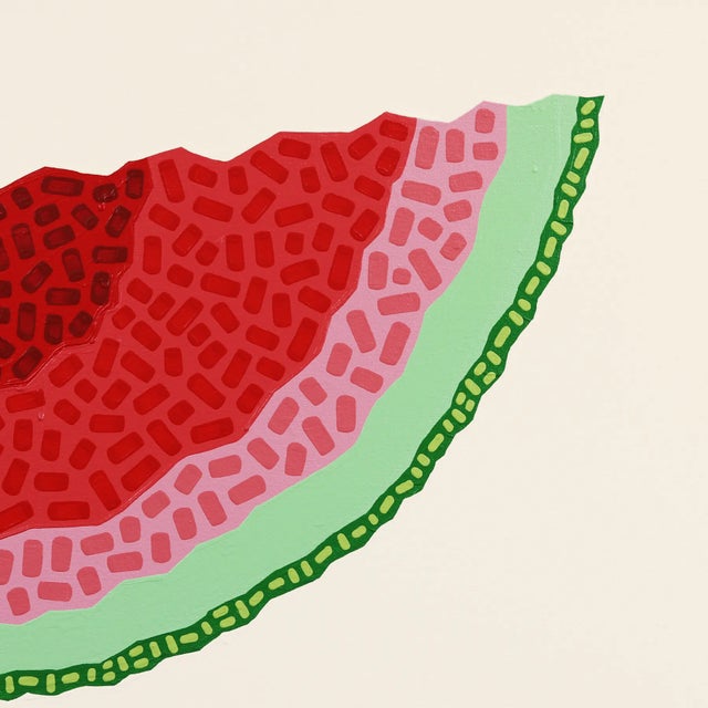Pop Art Seedless - Red and Green Pop Art Food Painting Original Artwork by Will Beger For Sale - Image 3 of 9