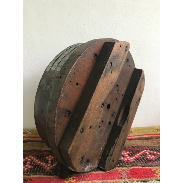 Wood Found Art Factory Mold Sculpture - 1940s For Sale - Image 7 of 9