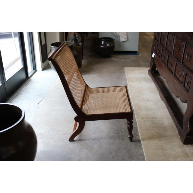 Indian 1920s Low Back Chair From India For Sale - Image 3 of 7