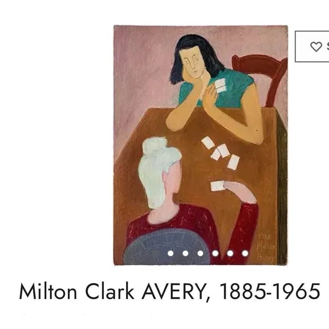 Wood Large Vintage Abstract Oil Painting of a Lady by Artist JoAnne Fleming, 40” X 32” For Sale - Image 7 of 8