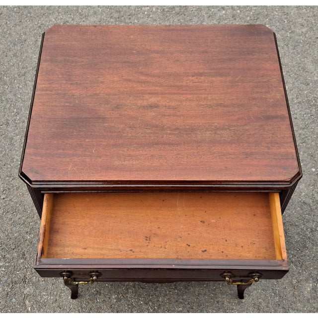 Early 20th Century Federal Style Mahogany Side Table and Sheet Music Cabinet For Sale - Image 11 of 14