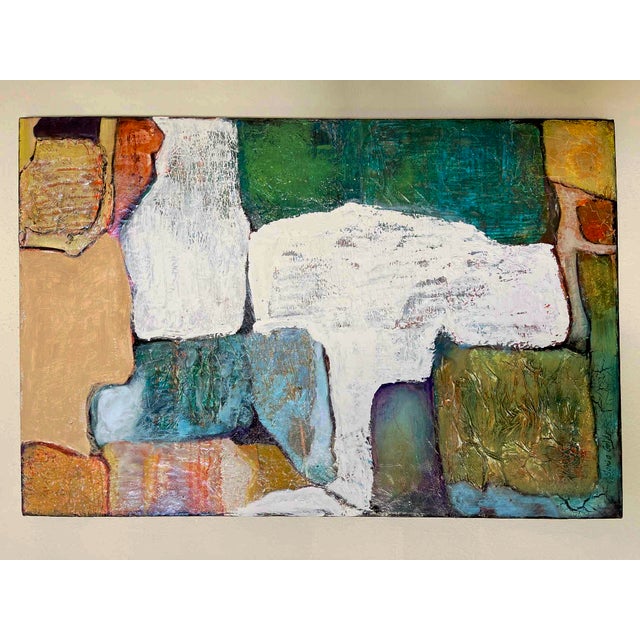 "Reconstruction of Memory" Original Oil Abstract Painting by Artist Sonia Gold For Sale - Image 10 of 11