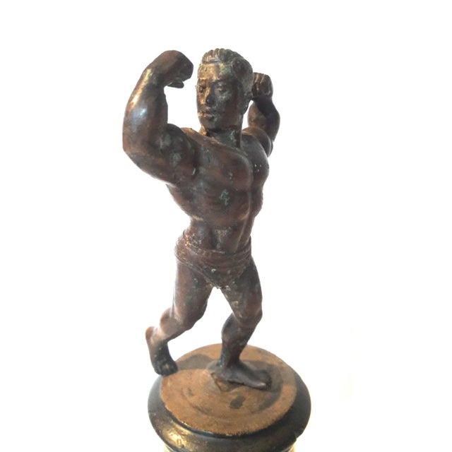 Burmese Bronze Muscleman, Mid-20th Century For Sale - Image 4 of 7