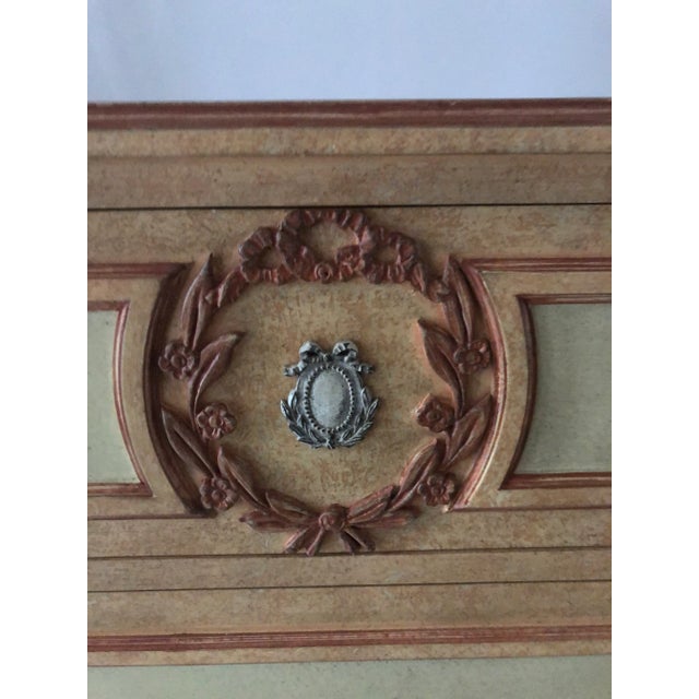 Beautiful hand painted Louis XV1 highboy . Purchased as Baker , however no label . 5 drawer, dovetailed, with painted...