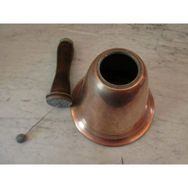 Copper Bell Shaped Cocktail Shaker Designed by Bruce De Montmorency, 1937 For Sale - Image 4 of 10