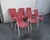 Metal Vintage Italian Chairs in Orange, 1950s, Set of 6 For Sale - Image 7 of 18