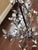 Late 20th Century Tuscan Wrought Iron Branch Chandelier With Crystal Leaves & Teardrops For Sale In Baltimore - Image 6 of 6