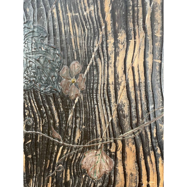 Tsuitate with Floral Decor, Meiji Era For Sale - Image 16 of 18