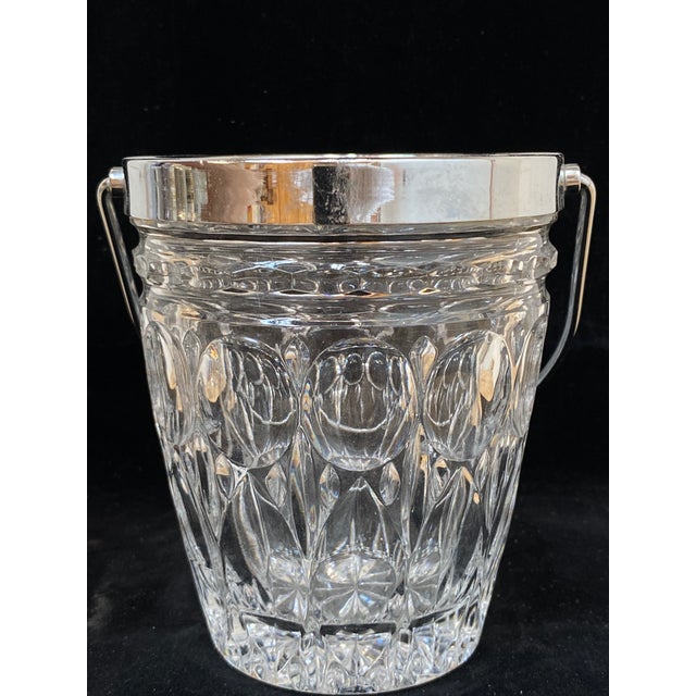 Vintage French Crystal Ice Bucket, 1960 For Sale - Image 8 of 9