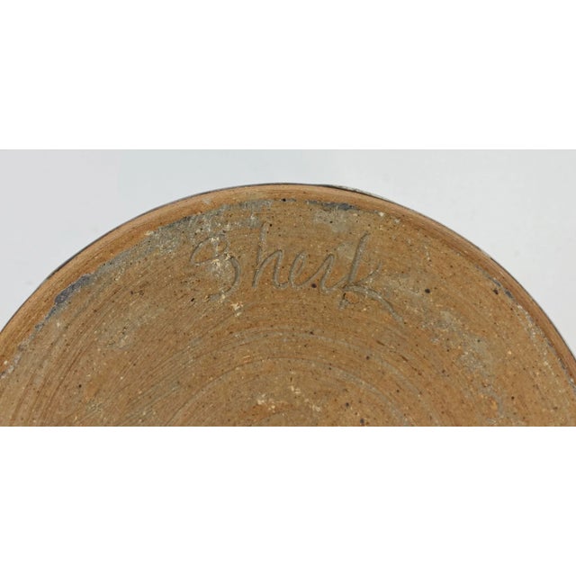 Ceramic Vintage Two Tone Drip Glaze Matcha Bowl For Sale - Image 7 of 7