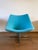Unusual Version of the Oyster chair by Pierre Paulin for Artifort. The chair features a large comfortable seating with the...