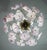 1980s Charming Murano Vintage Chandelier White and Pink Flowers For Sale - Image 5 of 11