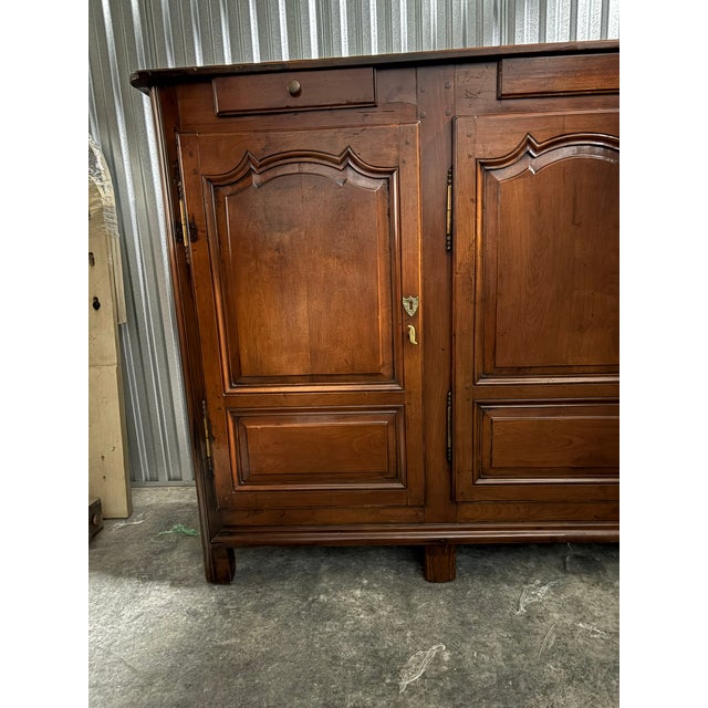 Country French Oak Enfilade With Three Drawers & Three Cabinet Doors, 18th Century For Sale In Savannah - Image 6 of 12