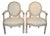 Classic Louis XV Painted French Armchair -a Pair For Sale