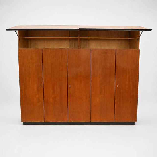 Large Vintage Teak Wardrobe with Hanging and Shelving Sections, 1960s For Sale - Image 4 of 8