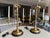 Metal Pair Brass Bouillotte Candleholder Table Lamps Wildwood For Sale - Image 7 of 15