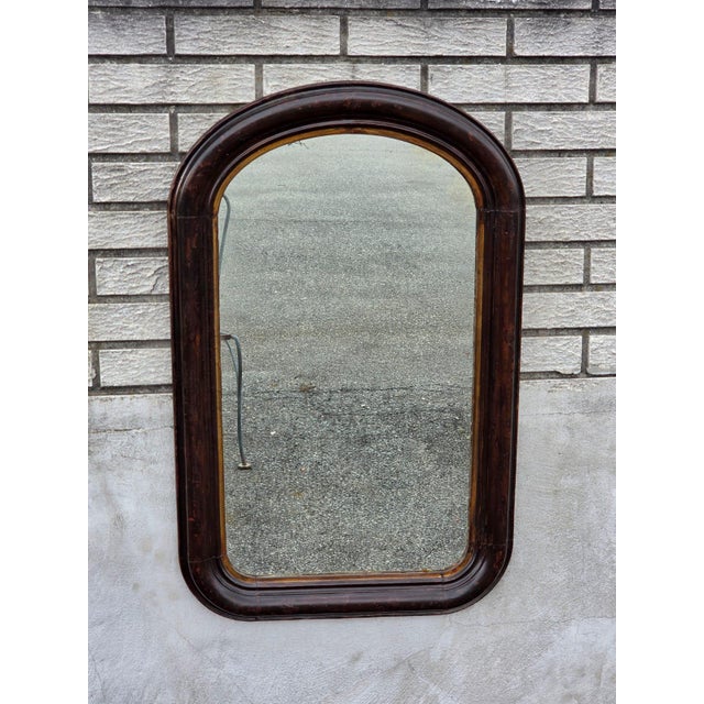 American 19th Century Victorian Walnut, American Made Mirror Original Paint. For Sale - Image 3 of 17