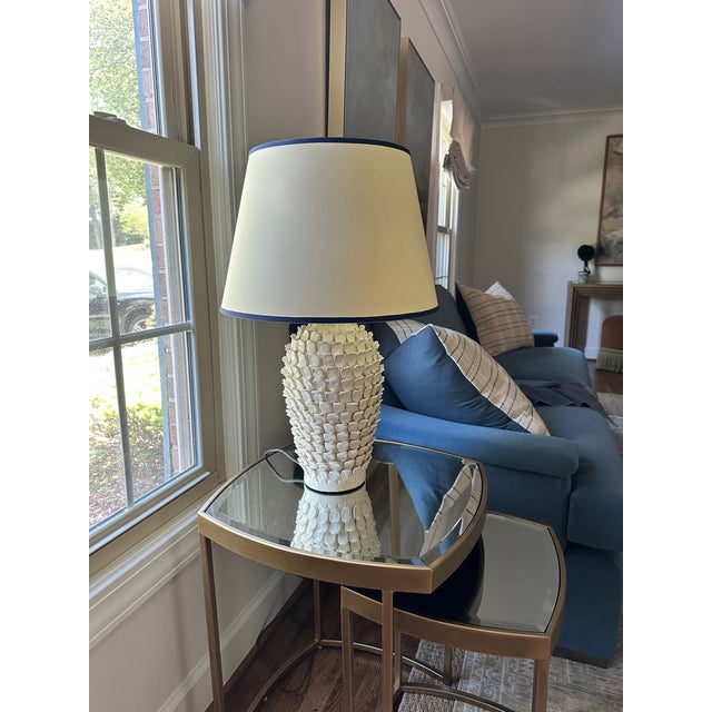 Pooky Lighting Stucco Ceramic Table Lamp For Sale - Image 4 of 4