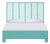 Liam Platform Bed Double - Turquoise For Sale